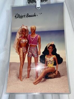 Vintage Glitter Beach Barbie poster